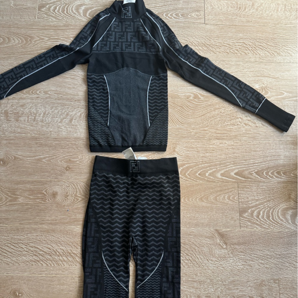 Fendi Two Piece Set (Logo Print Ski Set)